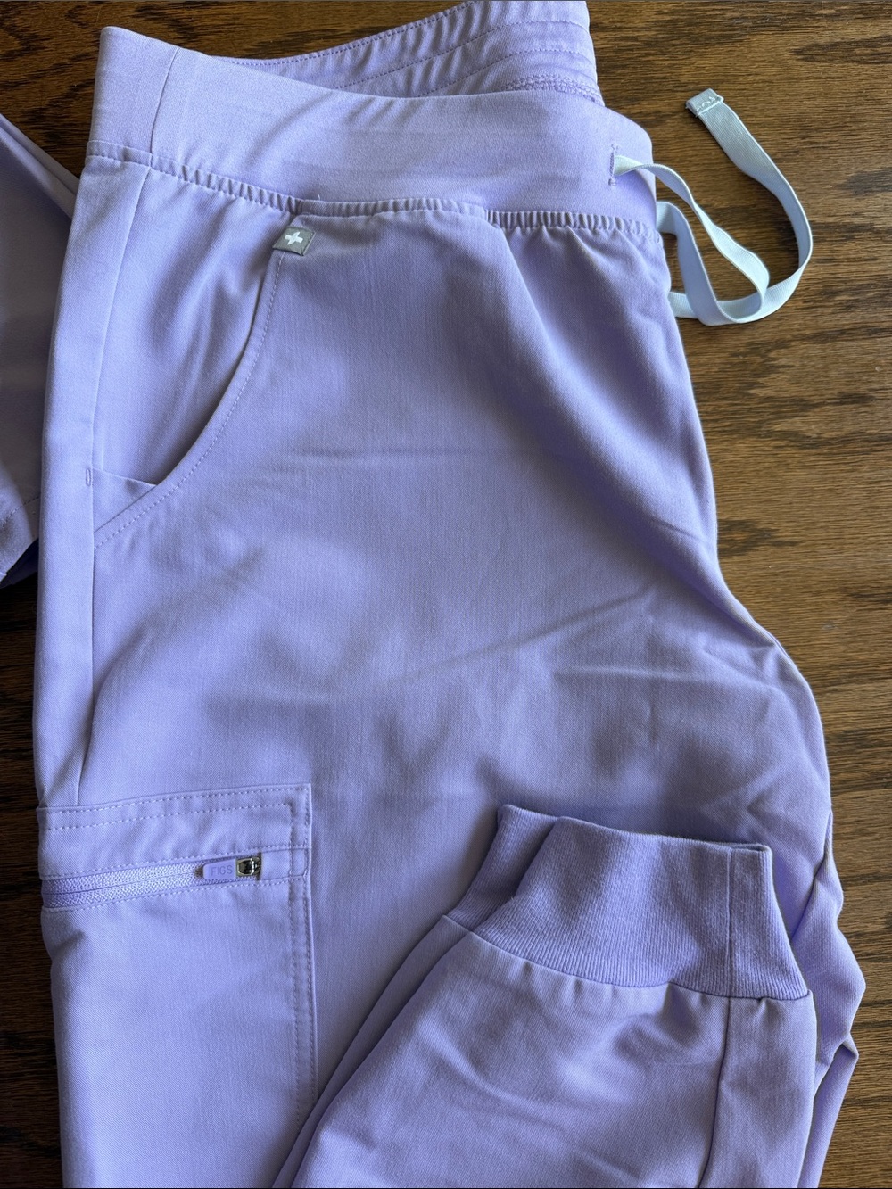 Figs Lavender Jogger Pants & Scrub Top Set - Picture 3 of 4
